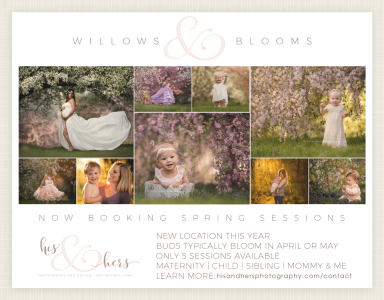 2019 spring sessions blooming trees flowers photo session des moines iowa photographer